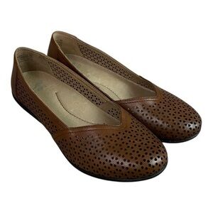 Dansko Neely Ballet Flats Size 6 Brown Leather EU 36